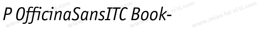 P OfficinaSansITC Book字体转换